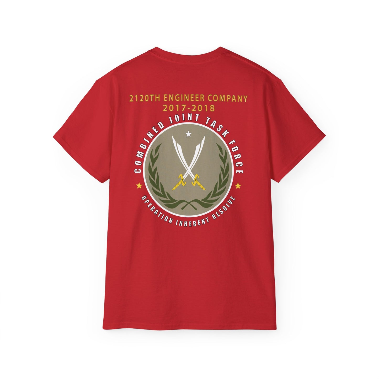 Unisex Ultra Cotton Tee - 2120th Engineer Company - 2017-2018 - Operation Inherent Resolve X 300