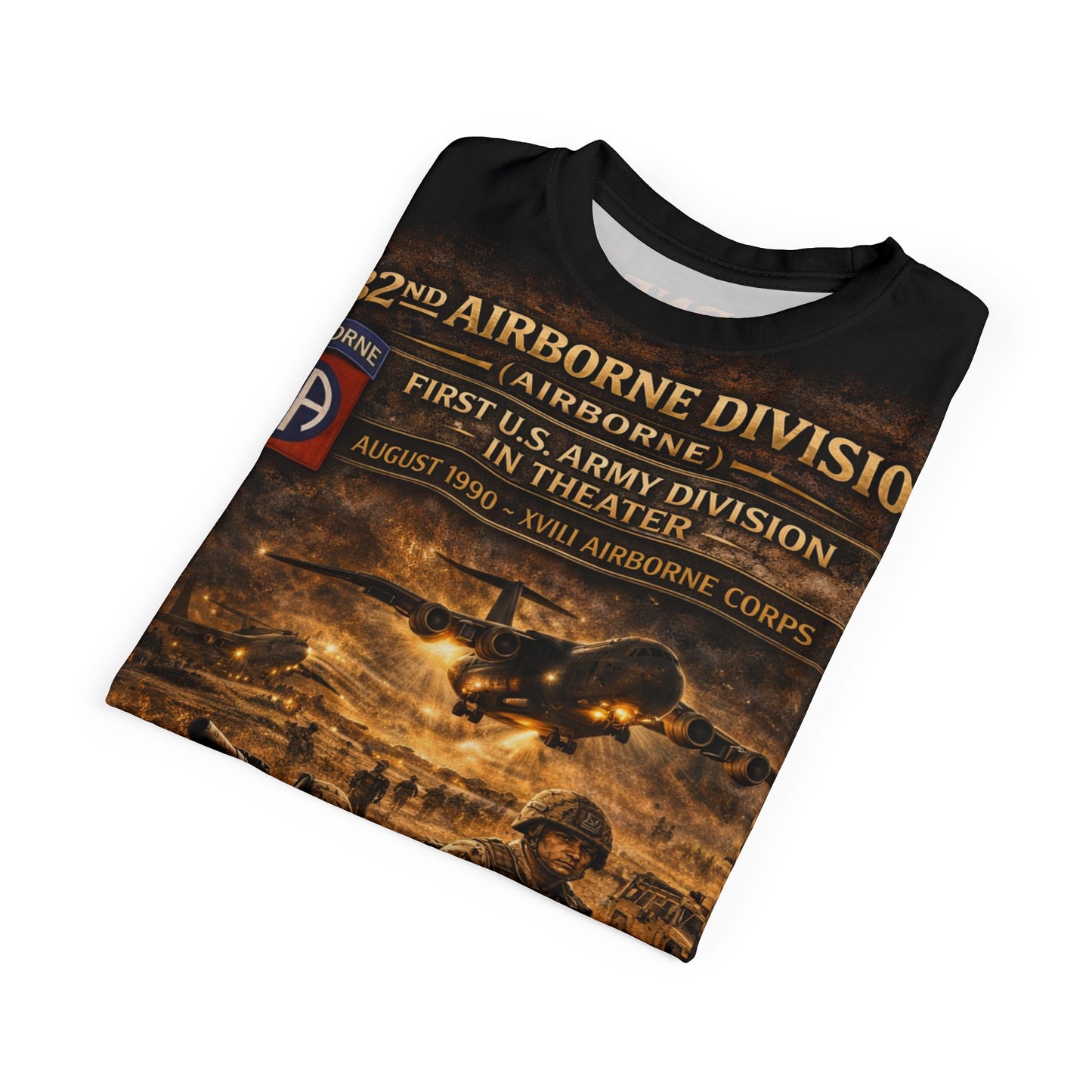 82nd Airborne Division Operation Desert Shield Tribute Tee — Saudi Arabia