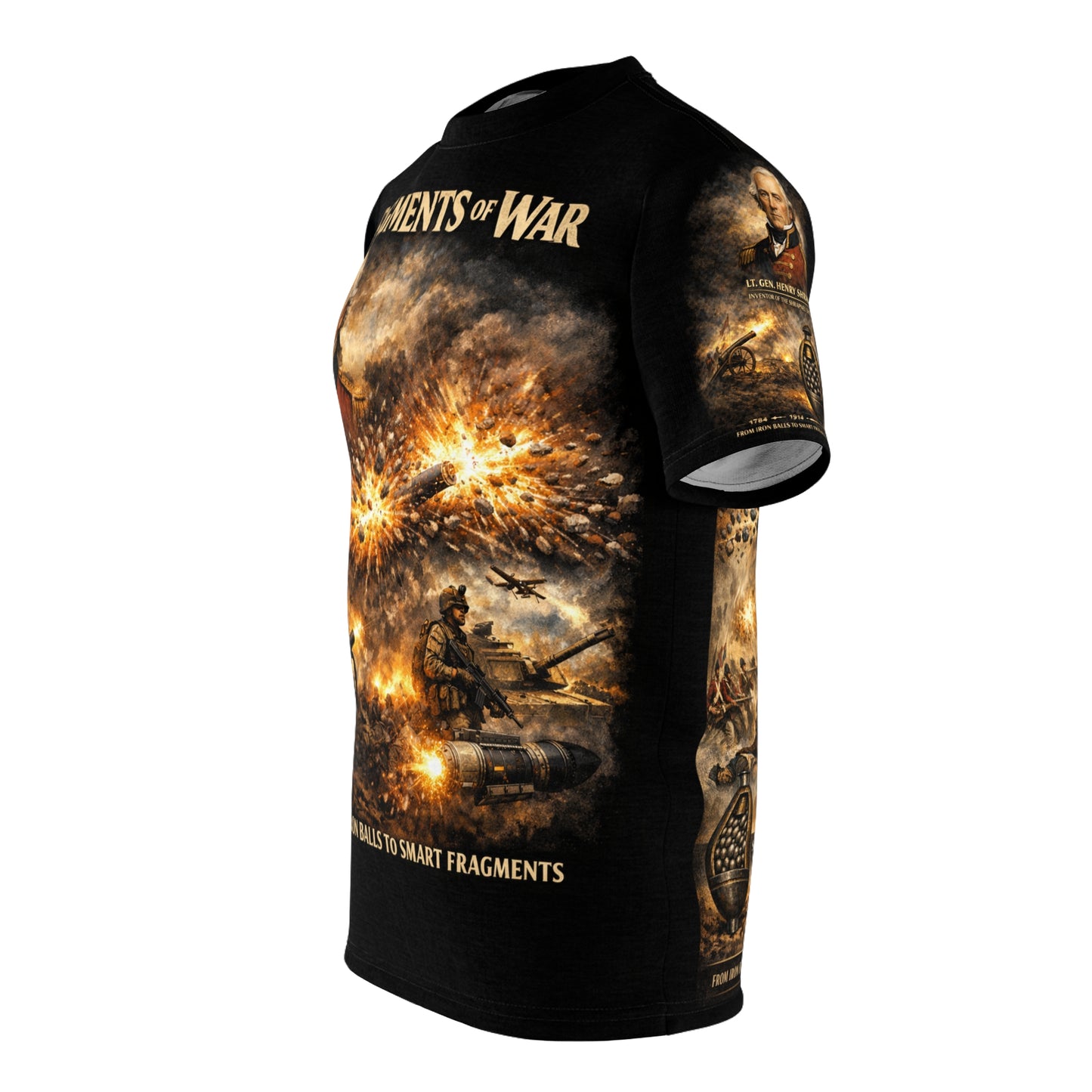 Lt Henry Shrapnel Tribute Tee — "Inventor of the Shrapnel Shell"