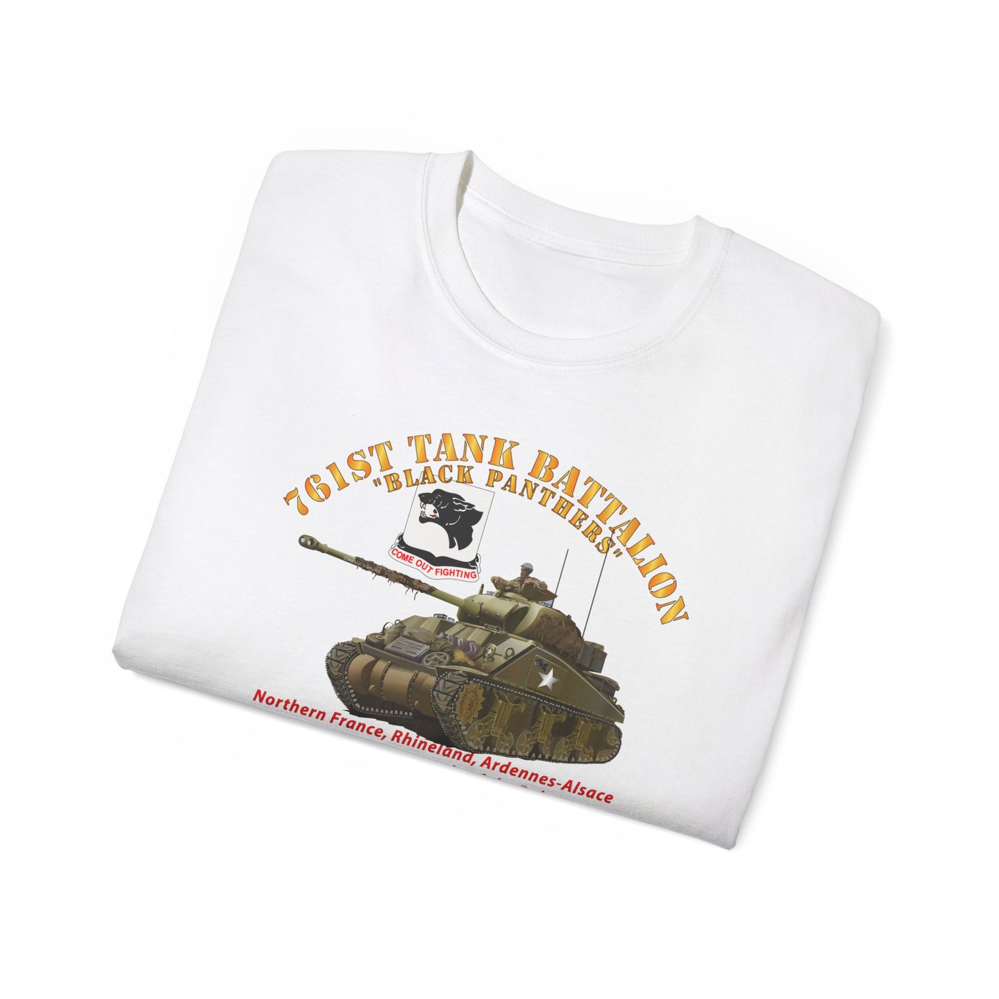 Unisex Ultra Cotton Tee - 761st Tank Battalion - Black Panthers