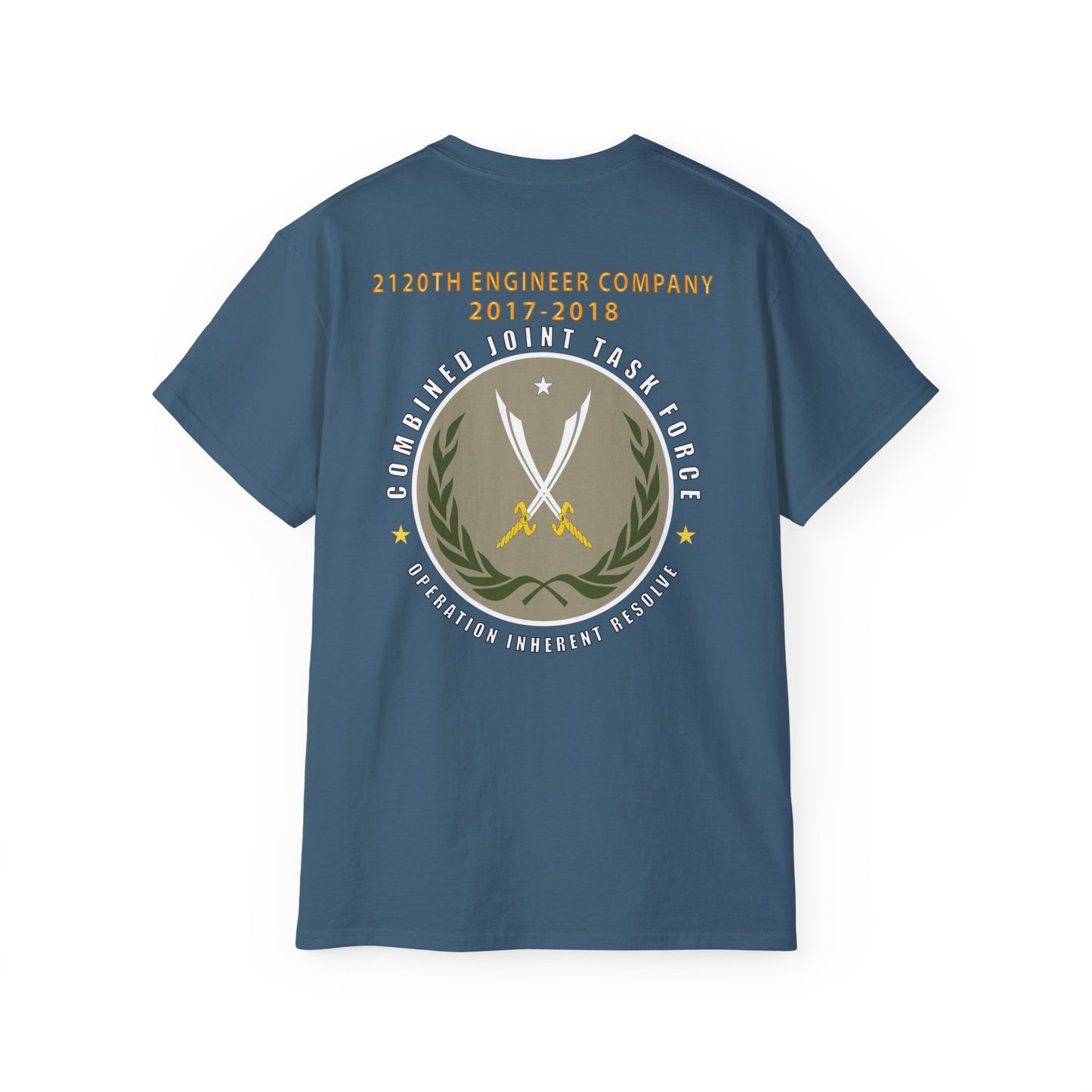 Unisex Ultra Cotton Tee - 2120th Engineer Company - 2017-2018 - Operation Inherent Resolve X 300