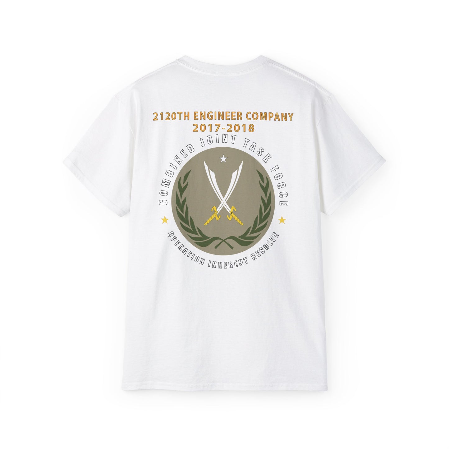 Unisex Ultra Cotton Tee - 2120th Engineer Company - 2017-2018 - Operation Inherent Resolve X 300