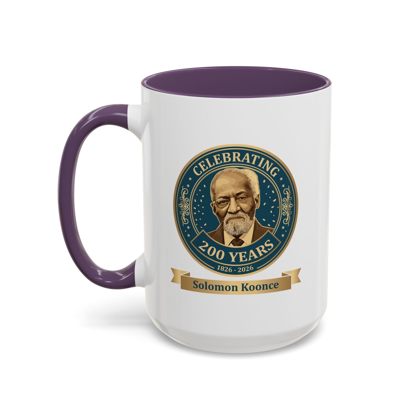Accent Coffee Mug — "Celebrating 200 Years" Solomon Koonce Portrait (11/15 oz)