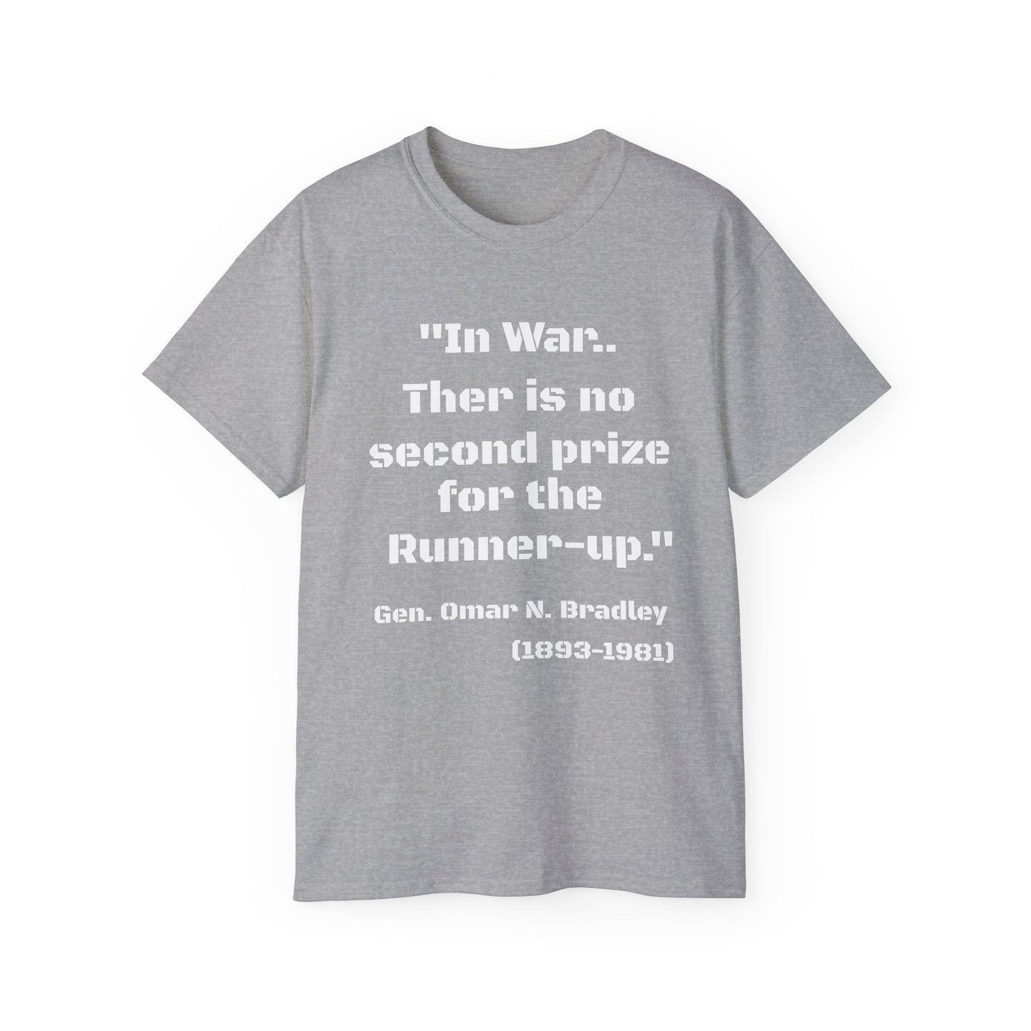 War General Bradley Unisex Tee, Military T-Shirt, Military Veteran Gift, Patriotic Shirt, Army Apparel