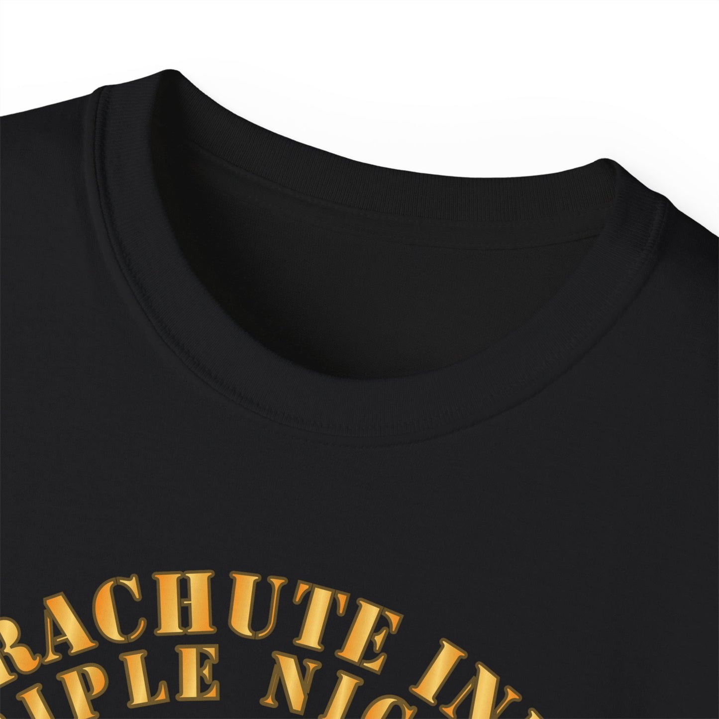 Unisex Ultra Cotton Tee - 555th Infantry Parachute Bn SSI - Triple Nickles - WWII w Infantry Branch
