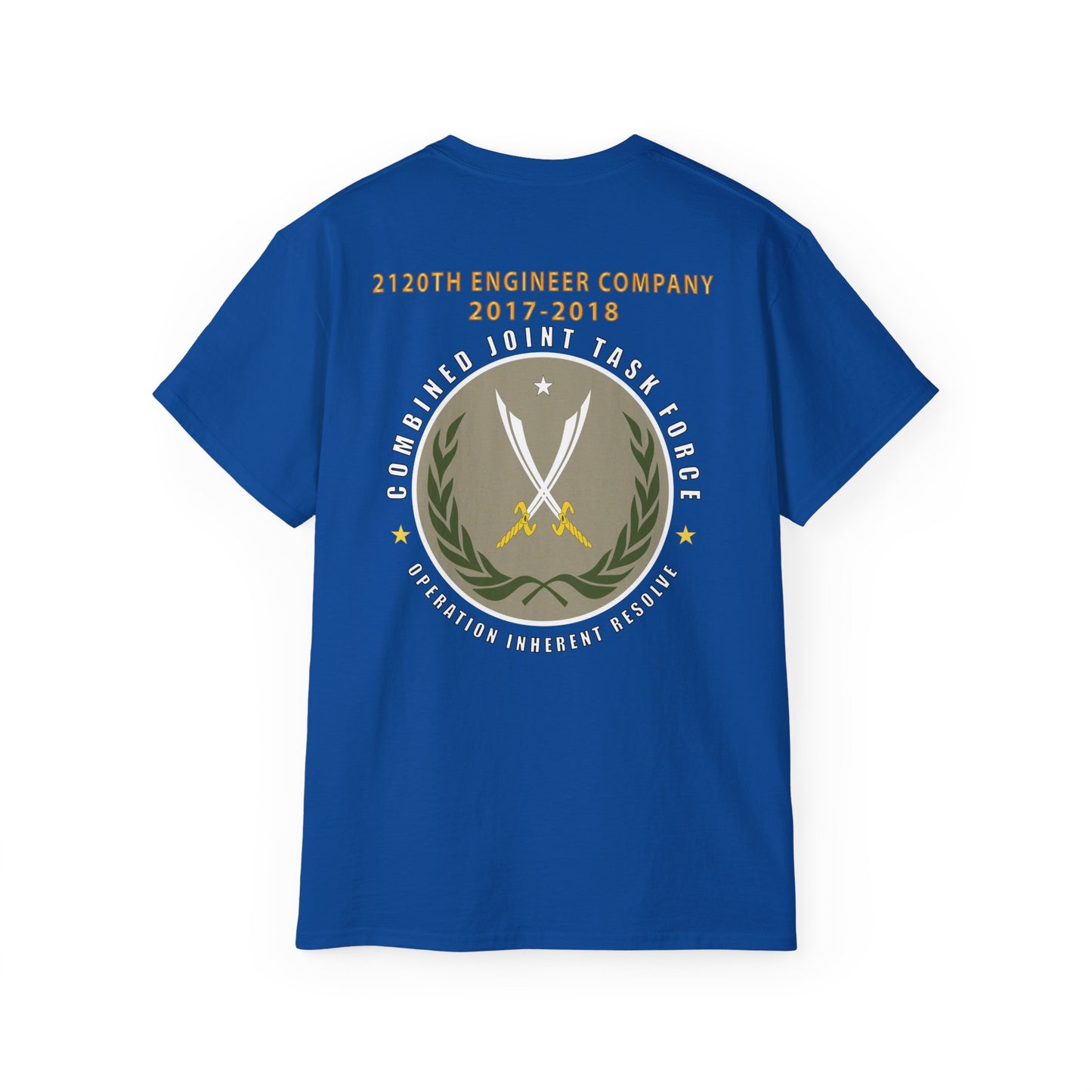 Unisex Ultra Cotton Tee - 2120th Engineer Company - 2017-2018 - Operation Inherent Resolve X 300