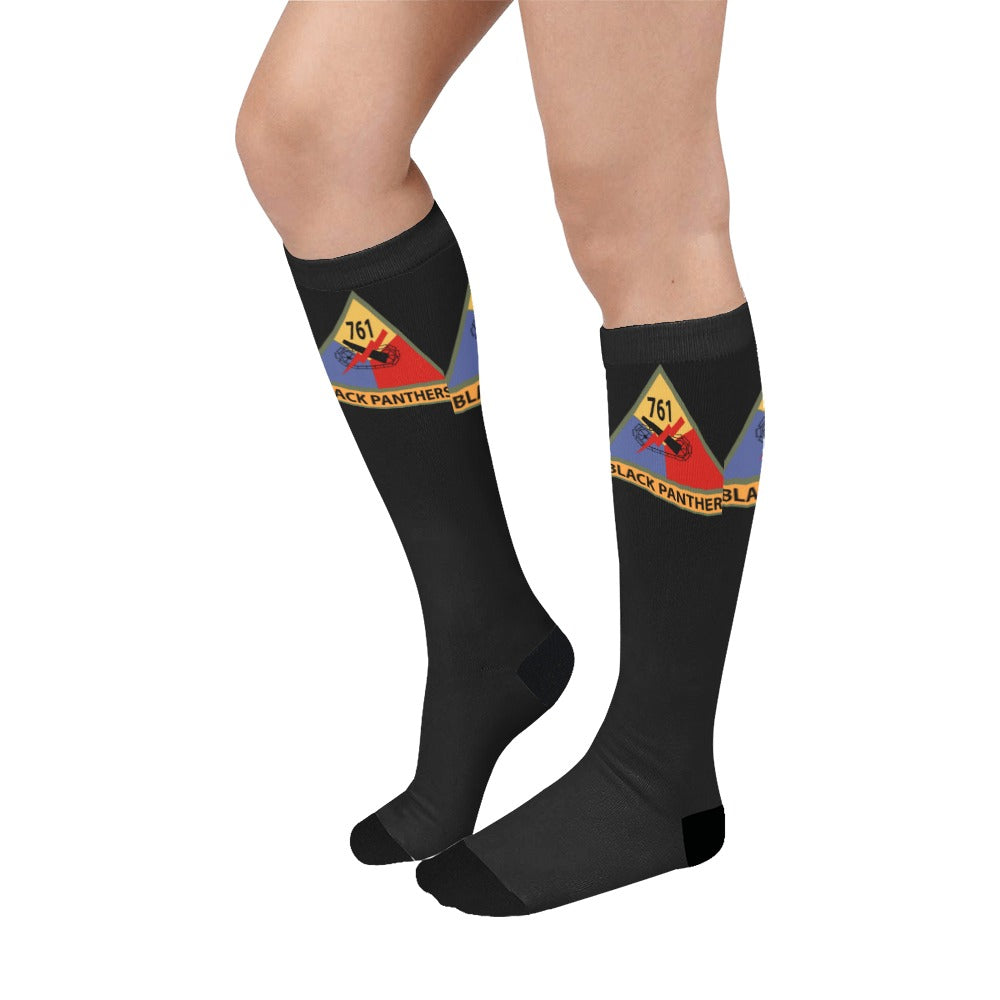 Over-The-Calf Socks - Army - 761st Tank Battalion SSI w Name Tape Socks