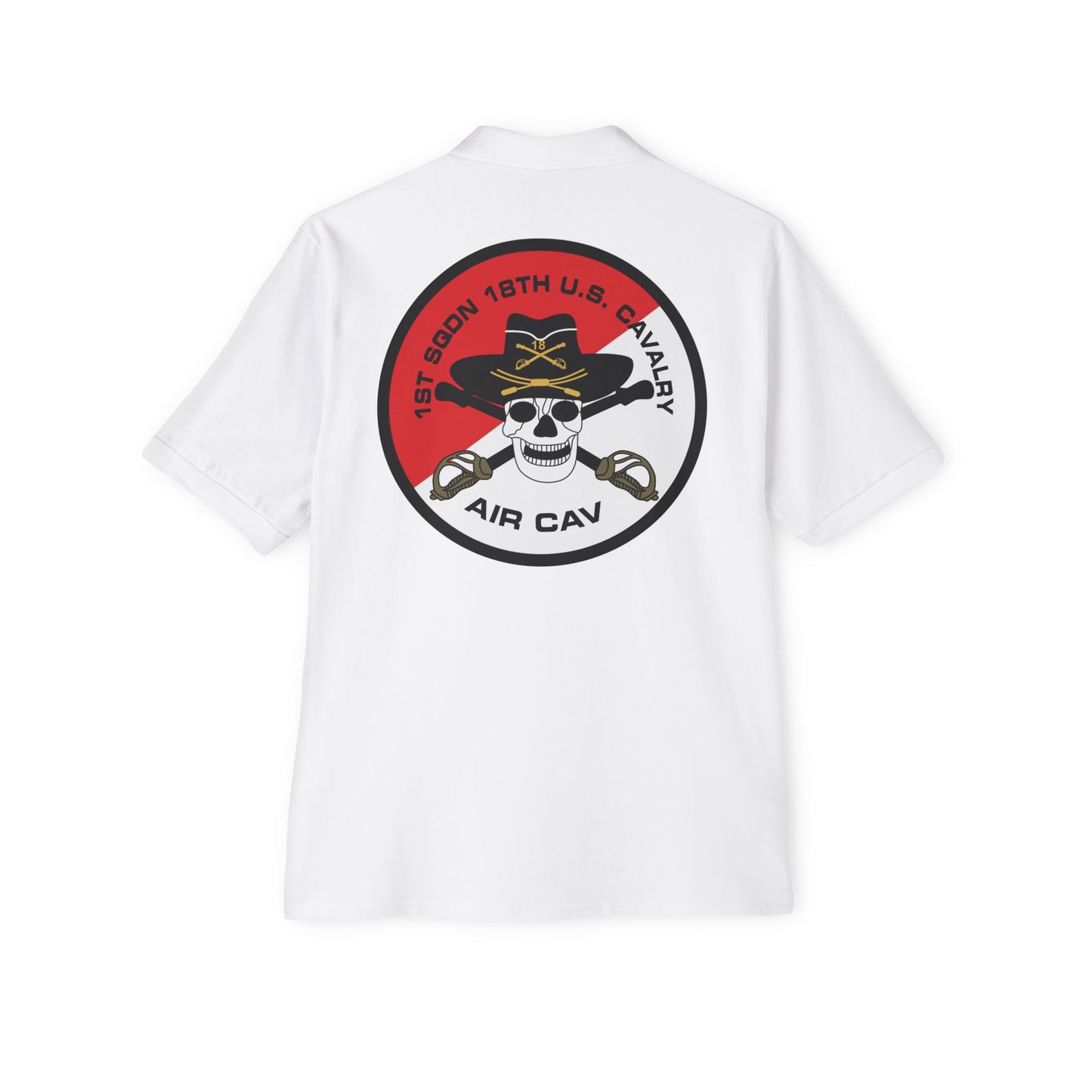 Men's Casual Piqué Polo - 1st Squadron, 18th U.S Cavalry X 300