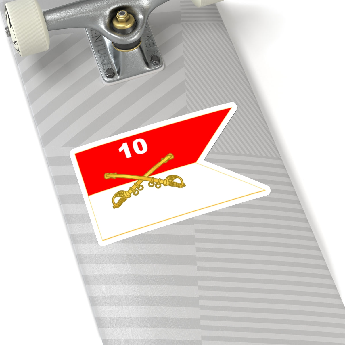 Kiss-Cut Stickers - 10th Cavalry Guidon - Buffalo Soldiers