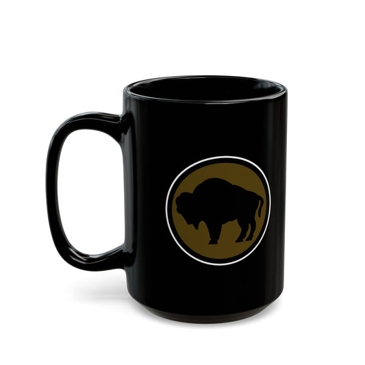 Black Mug 15oz -    Army - 92nd Infantry Division wo Txt