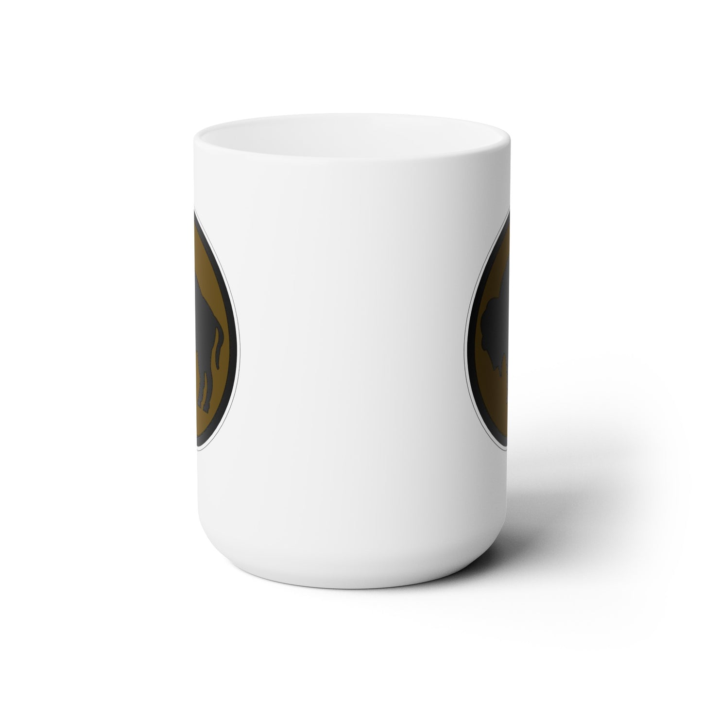 White Ceramic Mug 15oz - Army - 92nd Infantry Division wo Txt