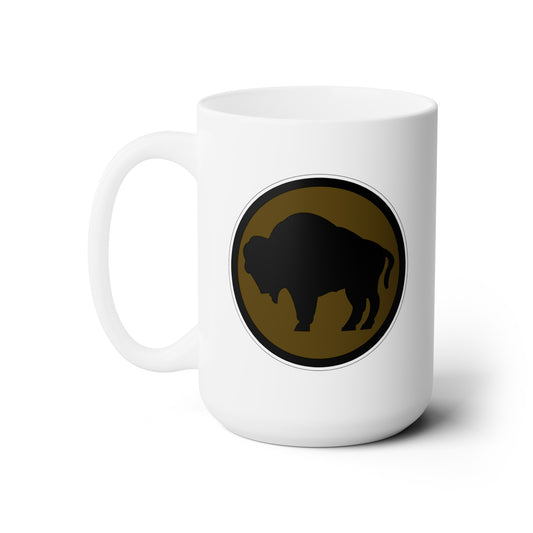 White Ceramic Mug 15oz - Army - 92nd Infantry Division wo Txt