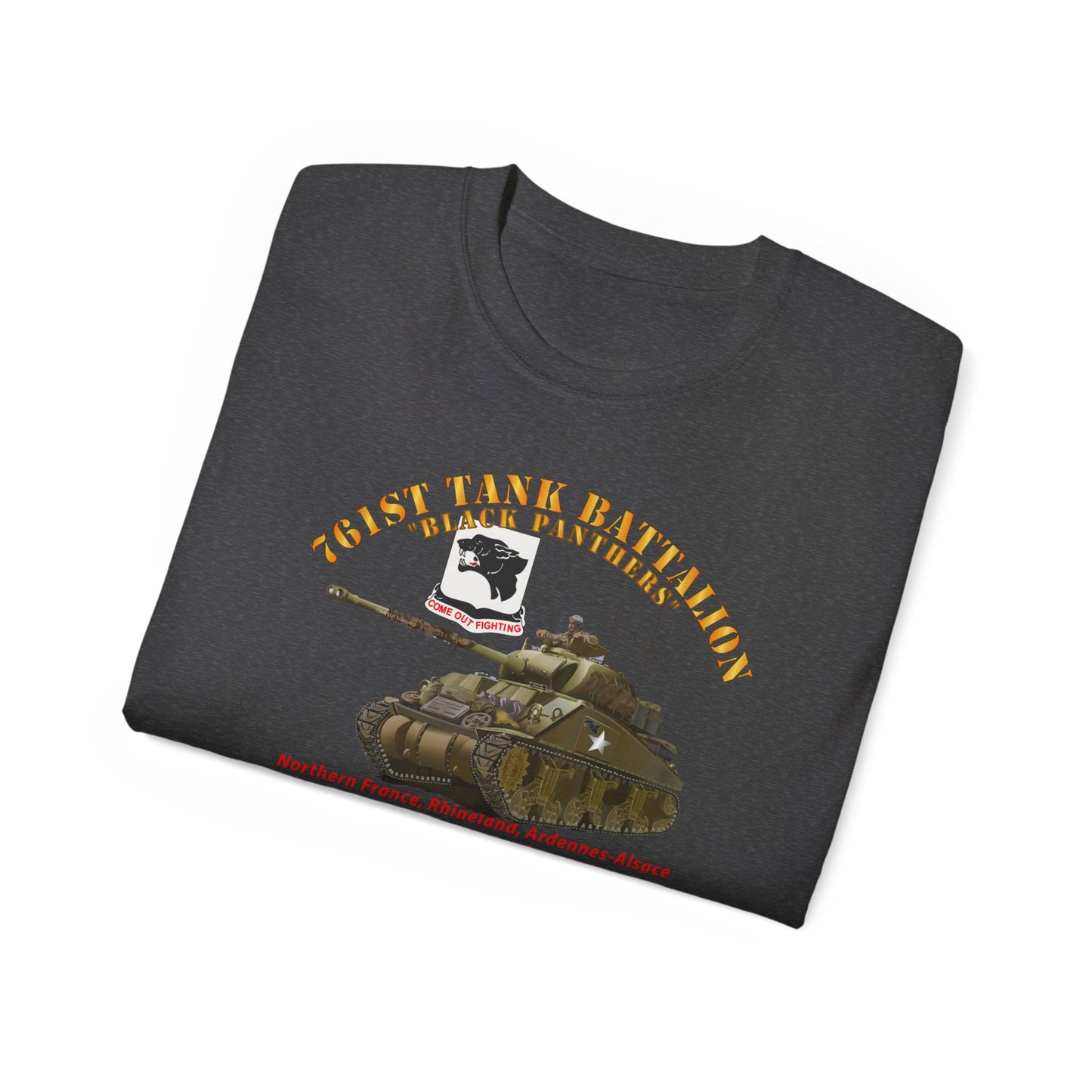 Unisex Ultra Cotton Tee - 761st Tank Battalion - Black Panthers