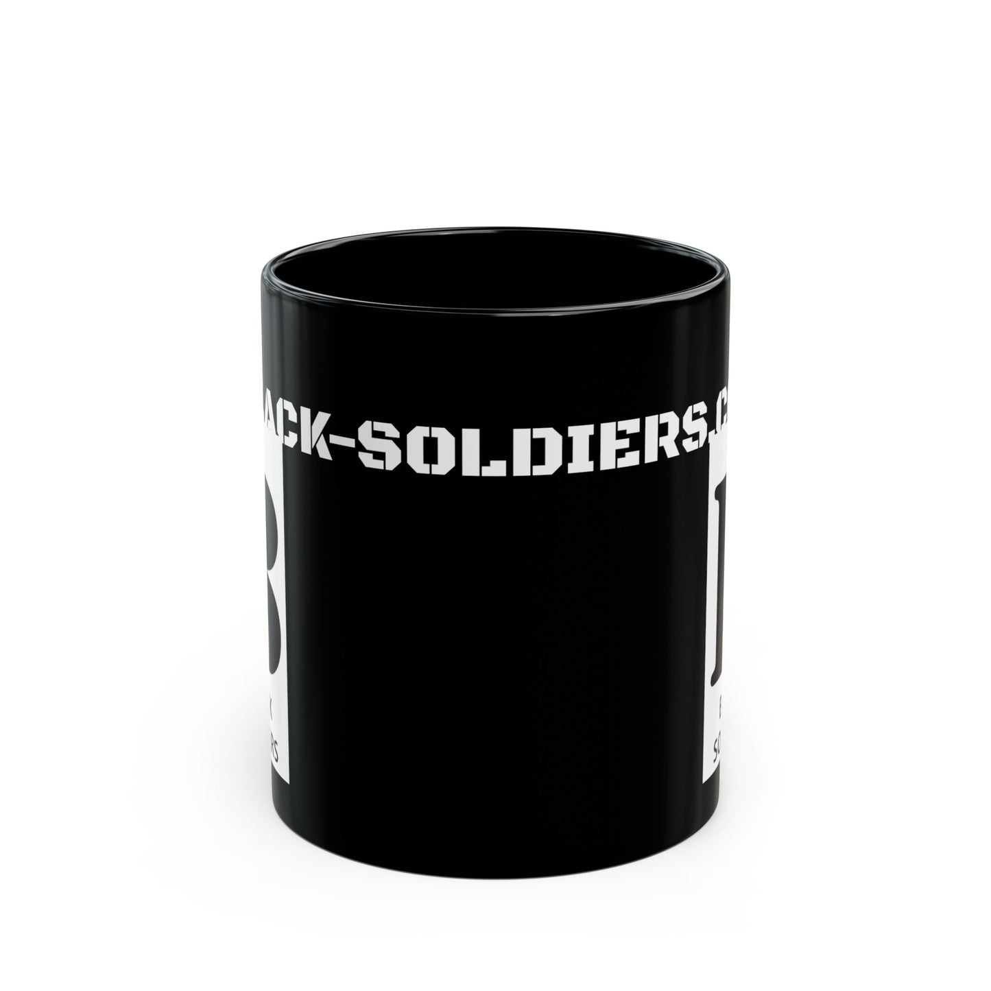 Black Mug 15oz - Army - Black-Soldiers.Com
