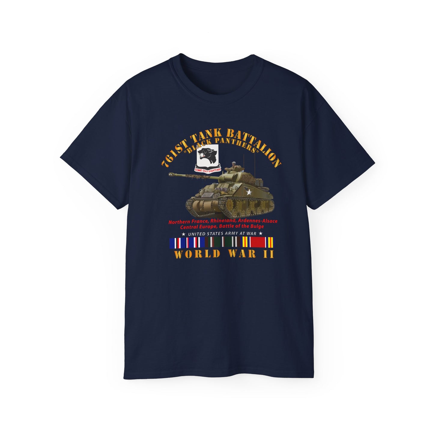 Unisex Ultra Cotton Tee - 761st Tank Battalion - Black Panthers