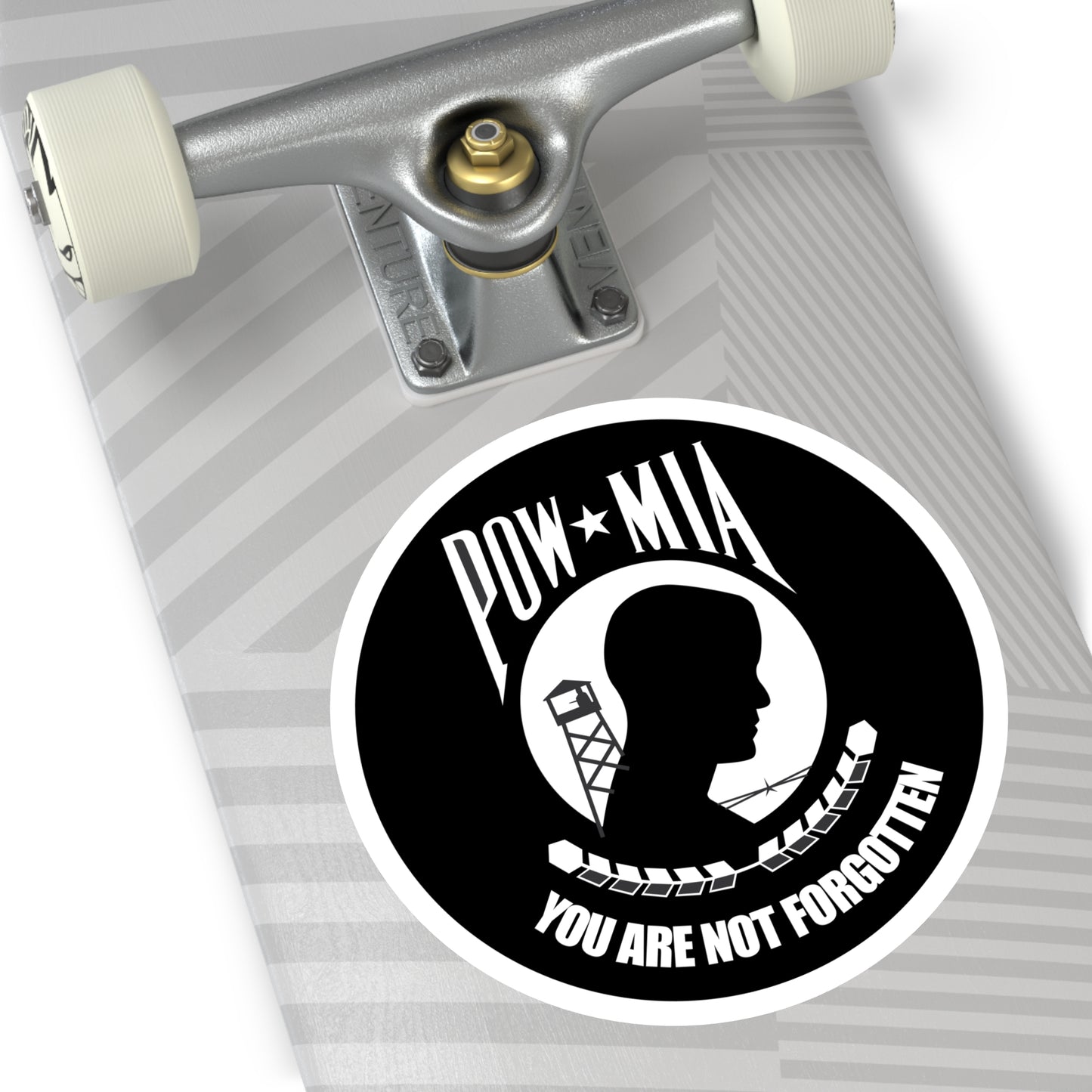 Round Stickers, Indoor\Outdoor POW/MIA Stickers - POWs/MIAs - YOU ARE NOT FORGOTTEN!