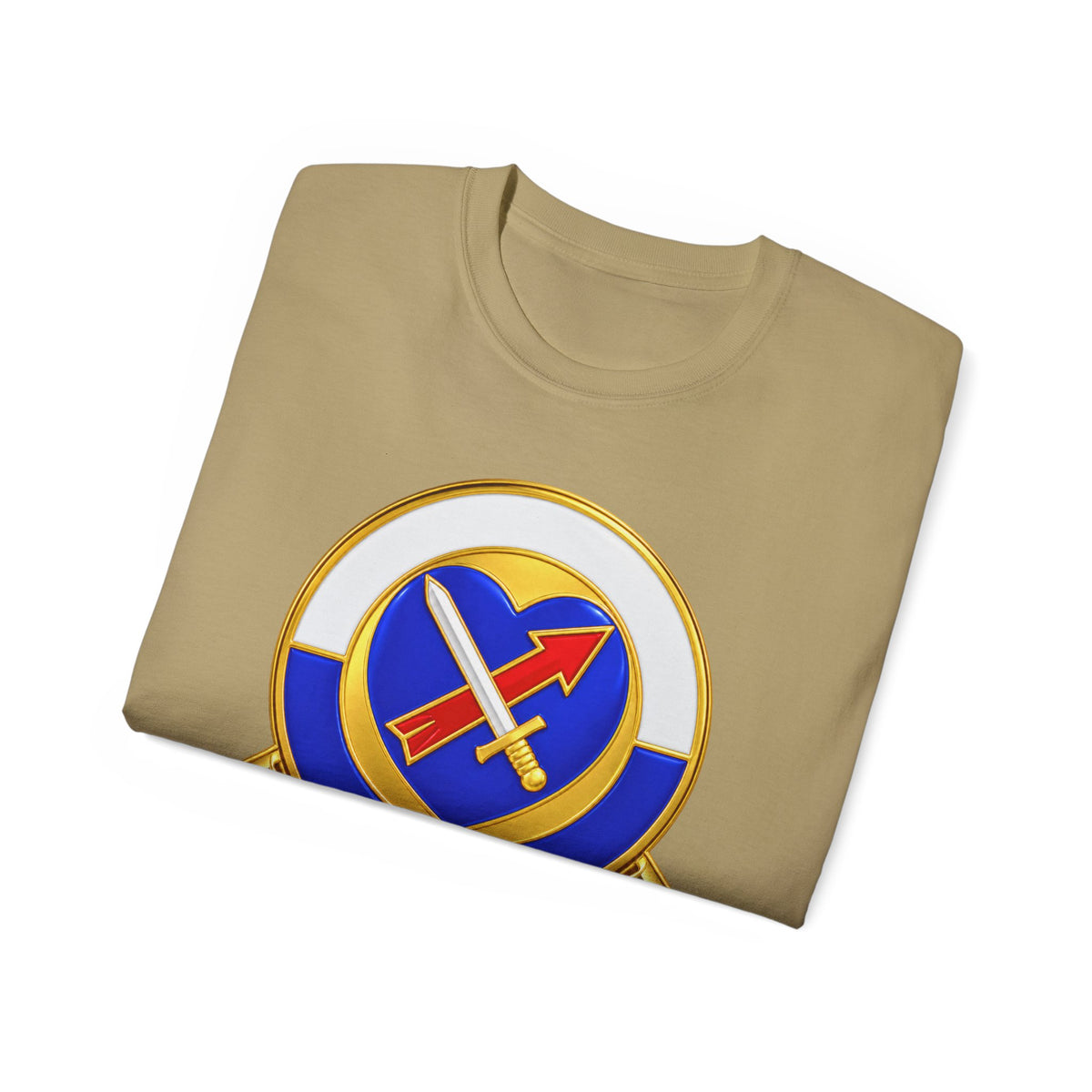 Unisex Ultra Cotton Tee - Army - XXIV Corps - DUI without Text - 3D - Transparent