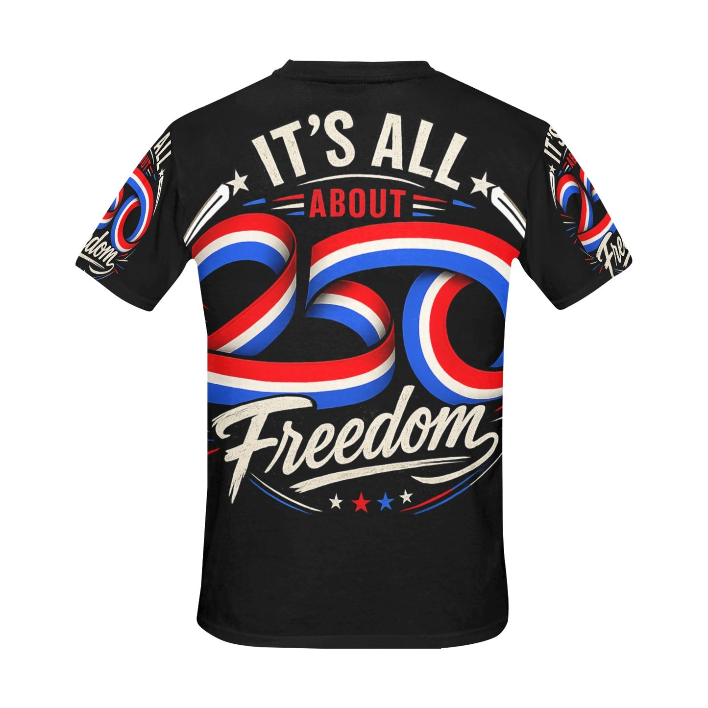 250 years of freedom Men's All Over Print Crew Neck T-Shirt
