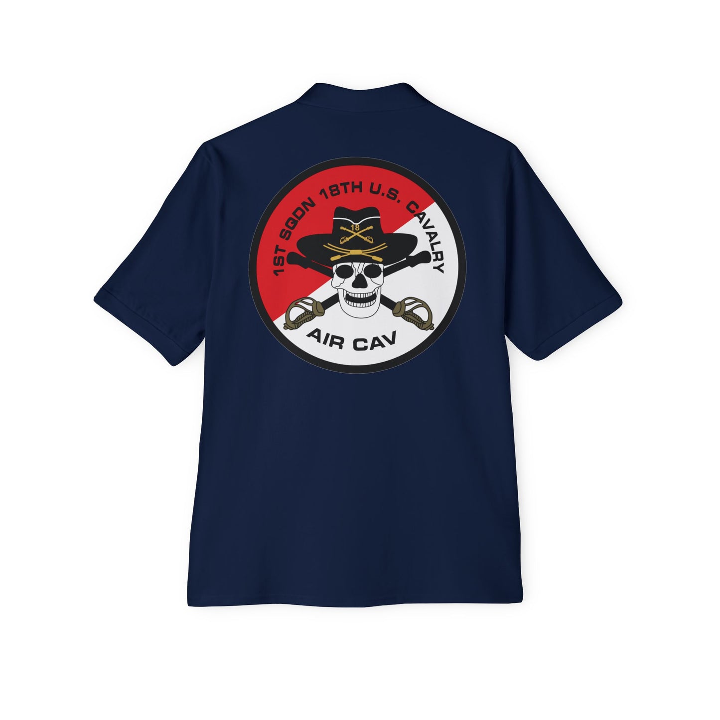 Men's Casual Piqué Polo - 1st Squadron, 18th U.S Cavalry X 300