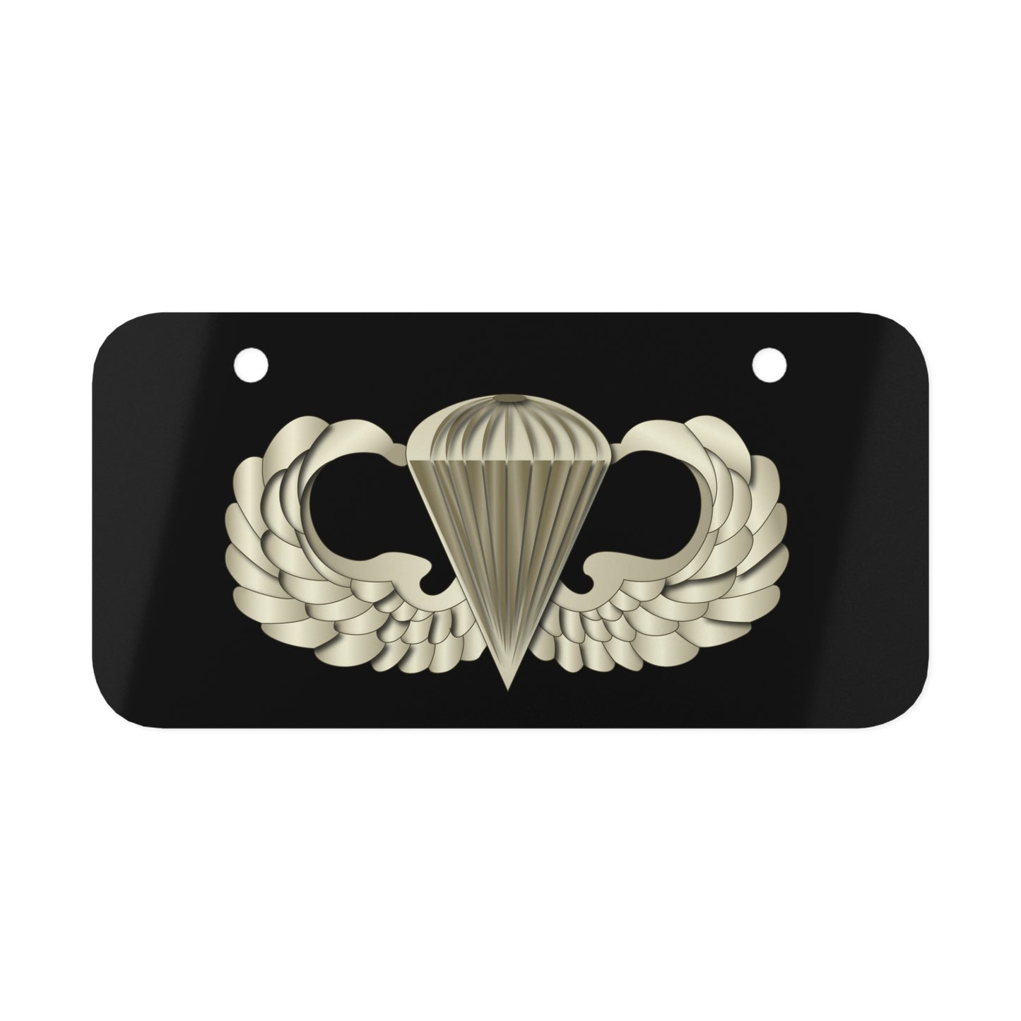 Mini License Plate - Airborne Badge