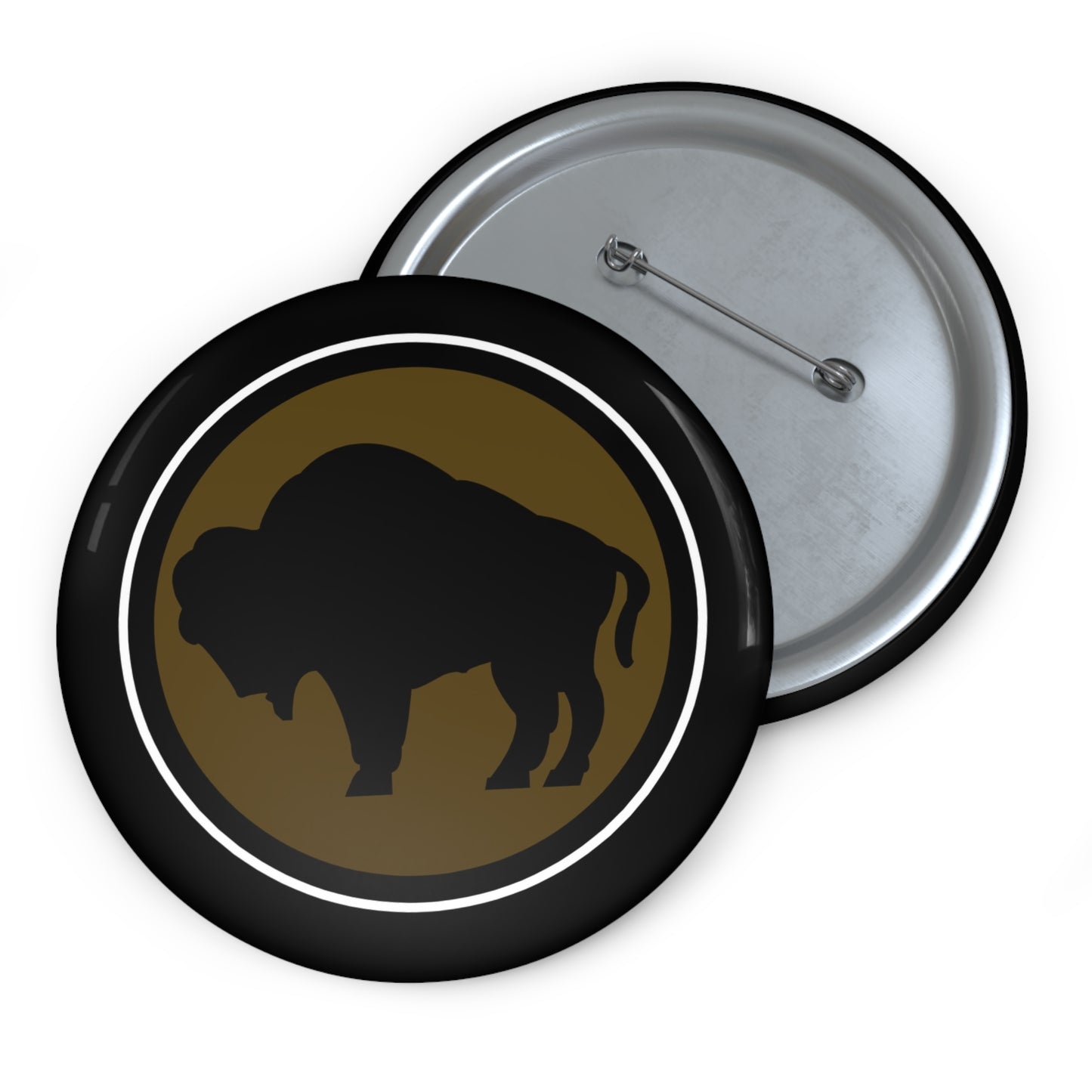 Custom Pin Buttons - Army - 92nd Infantry Division wo Txt