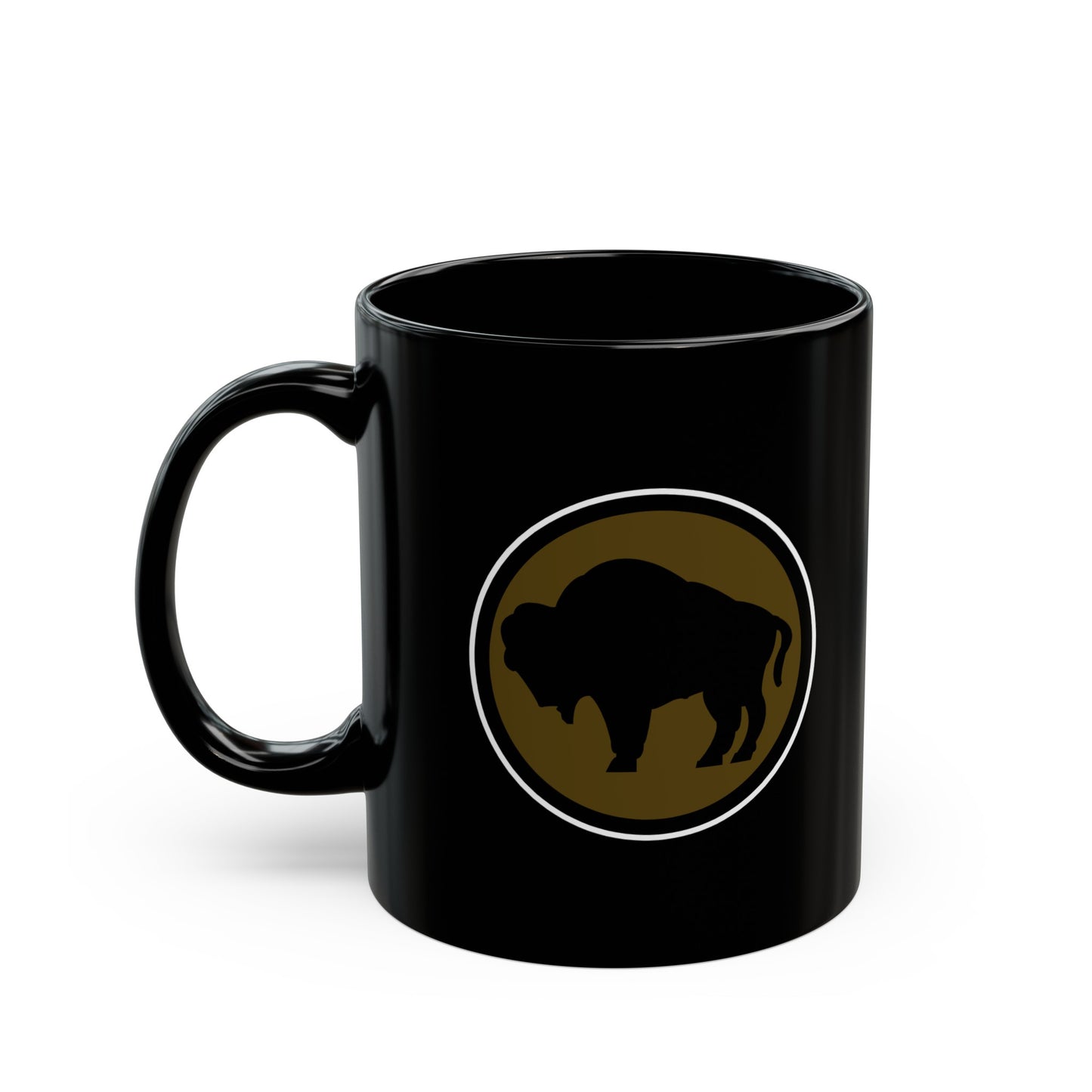 Black Mug 15oz - Army - 92nd Infantry Division wo Txt