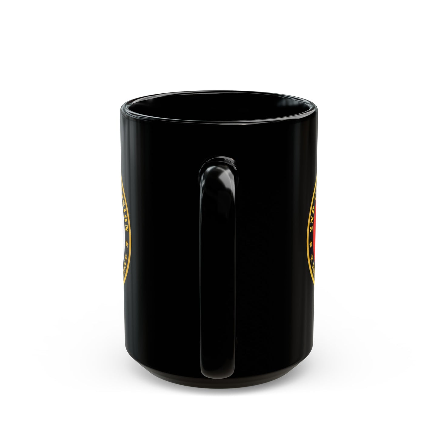 Black Mug 15oz - Army - 2nd Cavalry Division - Fort Clark TX