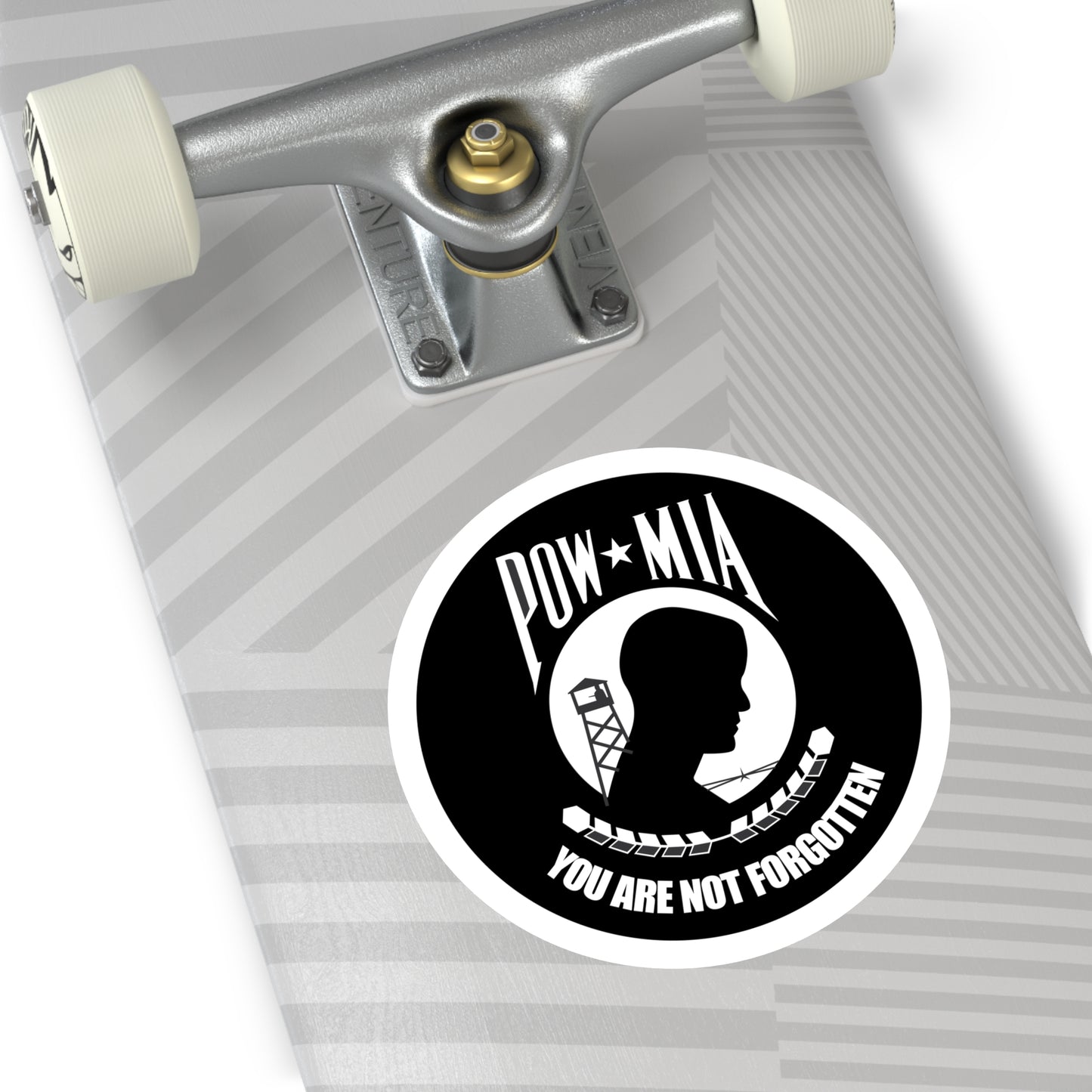 Round Stickers, Indoor\Outdoor POW/MIA Stickers - POWs/MIAs - YOU ARE NOT FORGOTTEN!