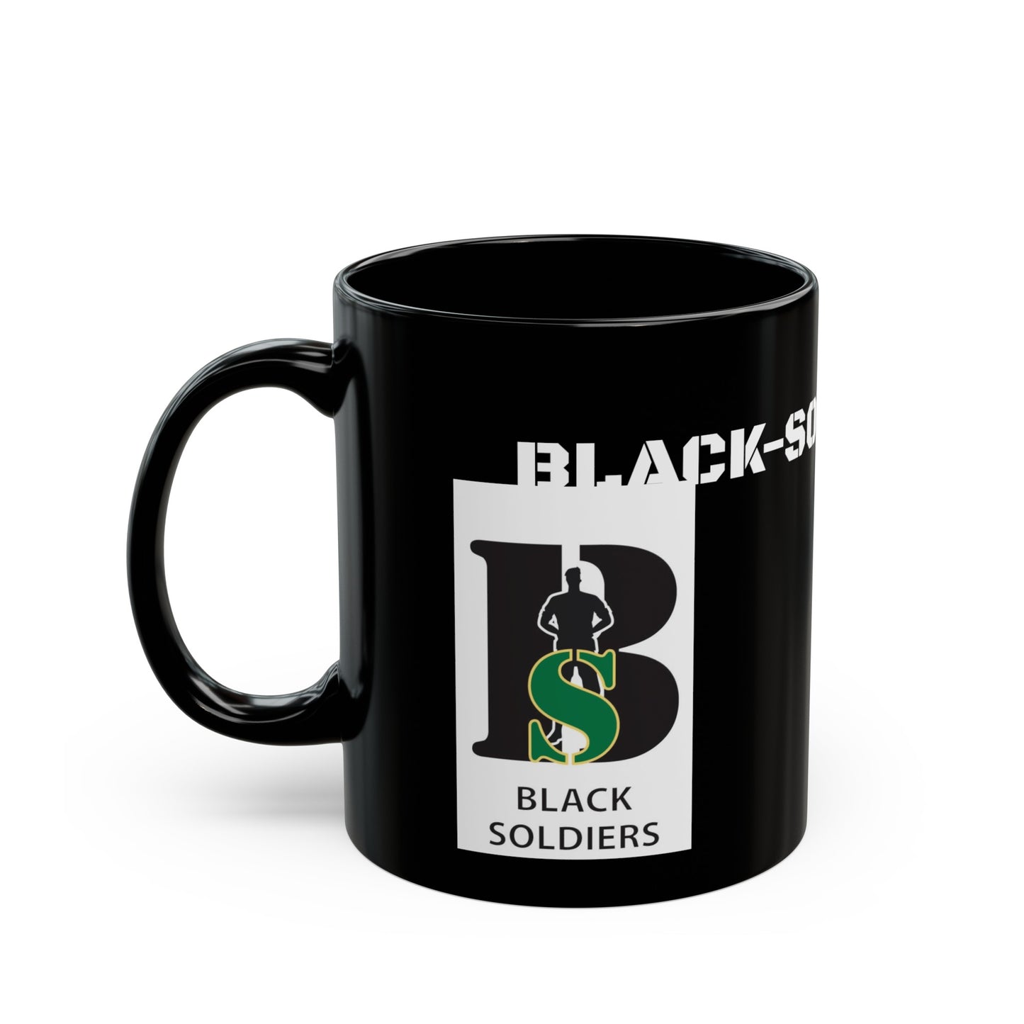 Black Mug 15oz - Army - Black-Soldiers.Com