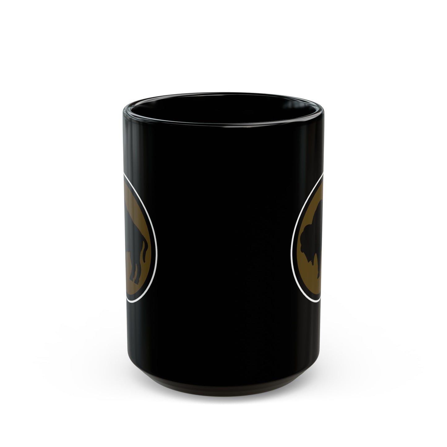 Black Mug 15oz - Army - 92nd Infantry Division wo Txt