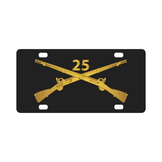 Army - 25th Infantry Regiment Branch wo Txt Classic License Plate