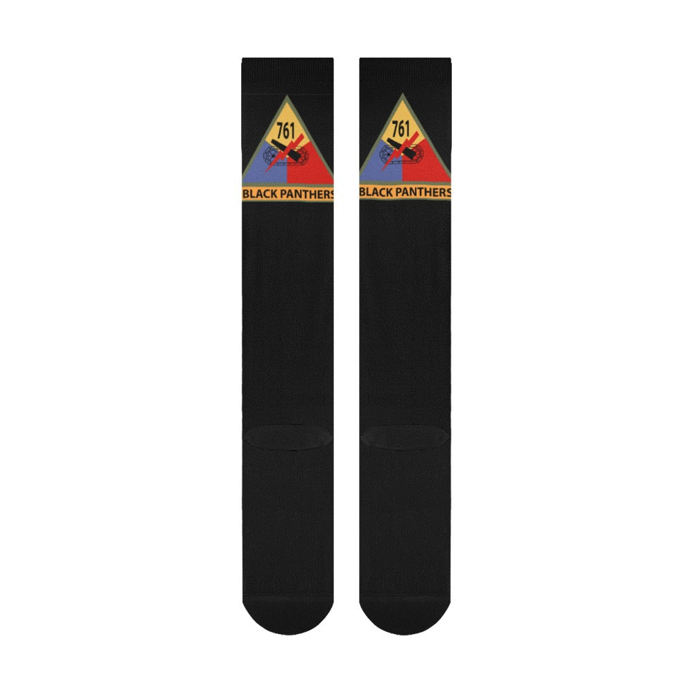 Over-The-Calf Socks - Army - 761st Tank Battalion SSI w Name Tape Socks