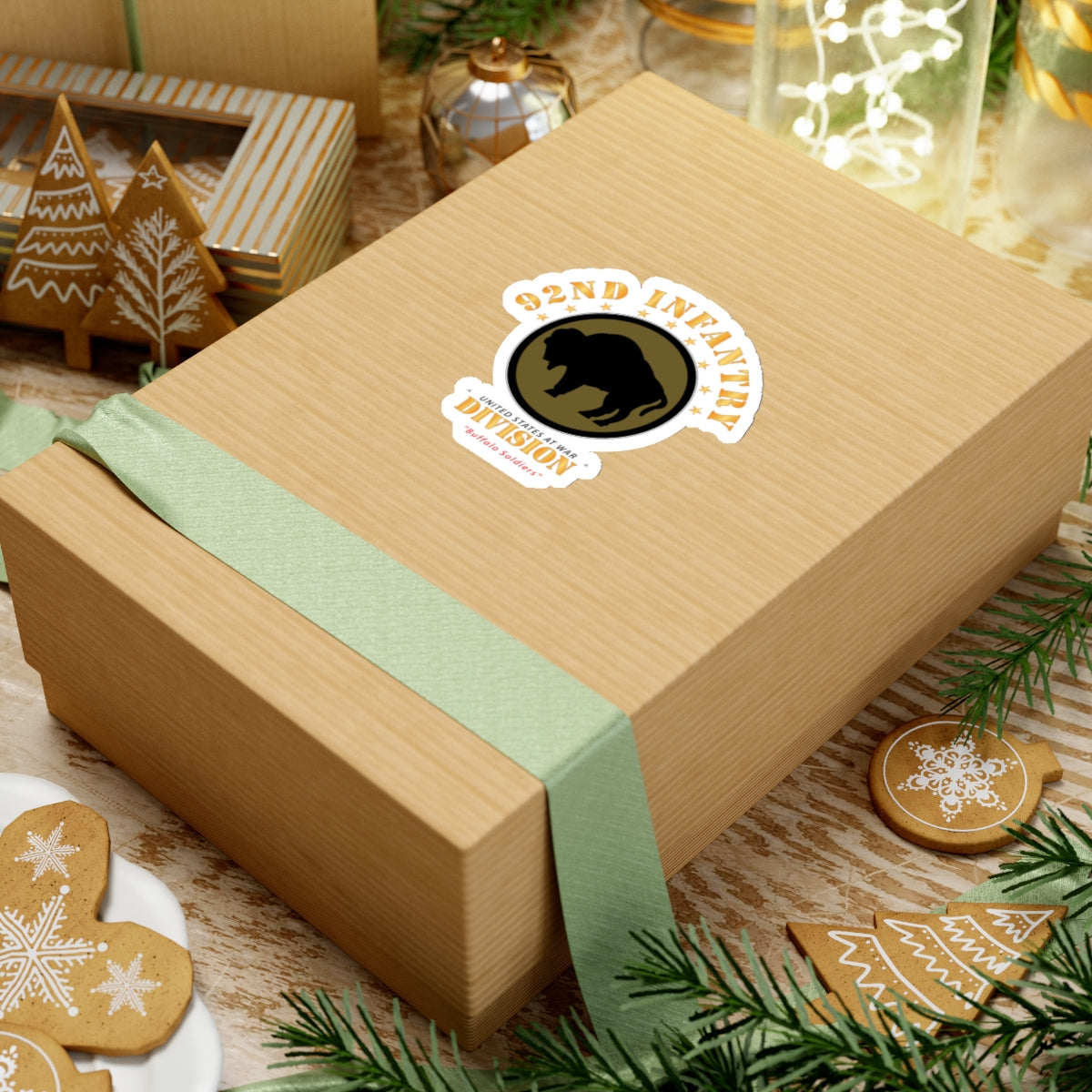 Kiss-Cut Stickers - Army - 92nd Infantry Division - Buffalo Soldiers X 300