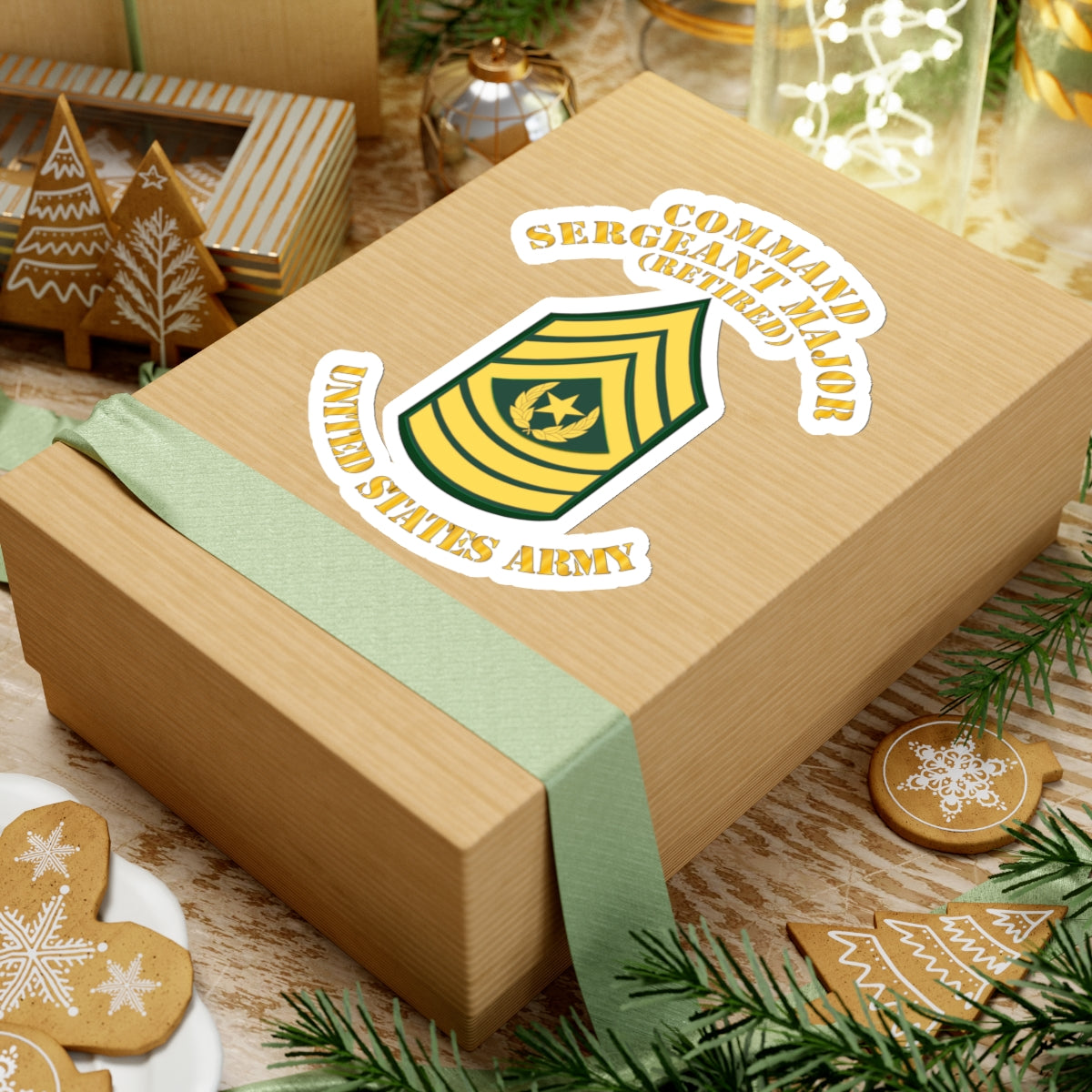 Kiss-Cut Stickers - Enlisted - CSM - Retired - Command Sergeant Major