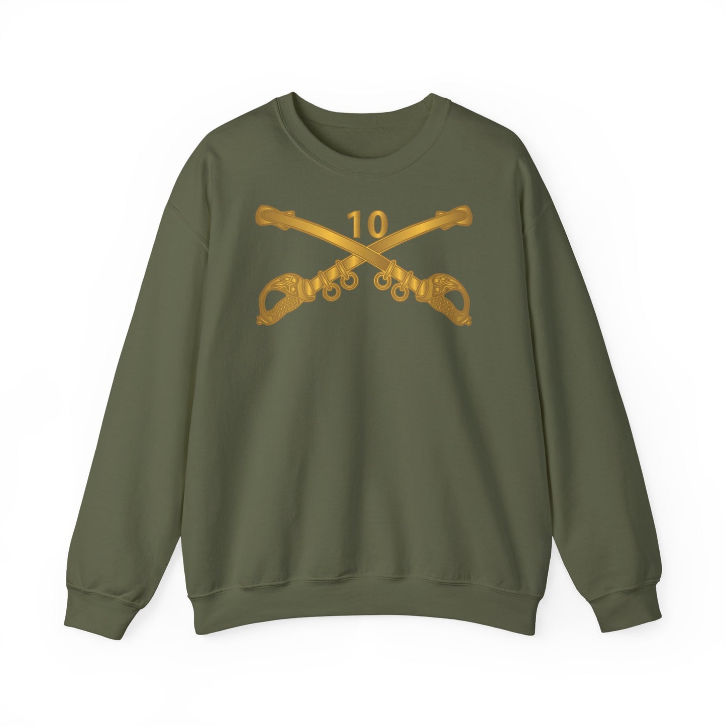 Crewneck Sweatshirt - Army - 10th Cavalry Branch wo Txt