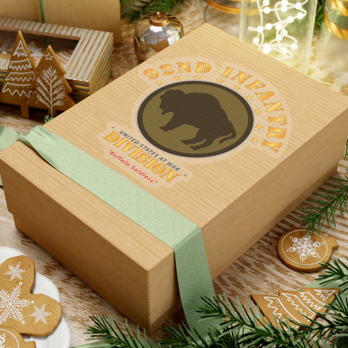 Kiss-Cut Stickers - Army - 92nd Infantry Division - Buffalo Soldiers X 300