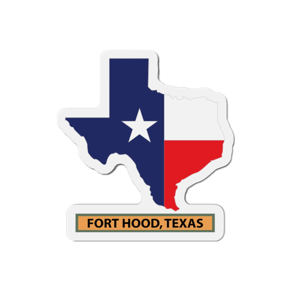 Die-Cut Magnets - Fort Hood, Texas