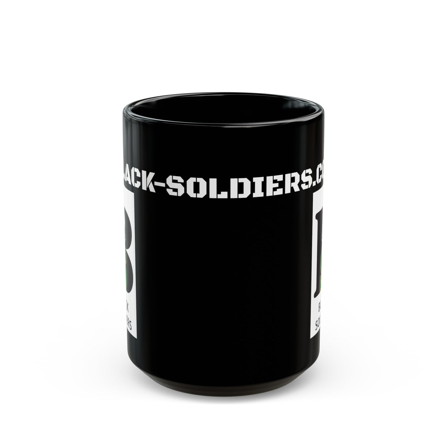 Black Mug 15oz - Army - Black-Soldiers.Com