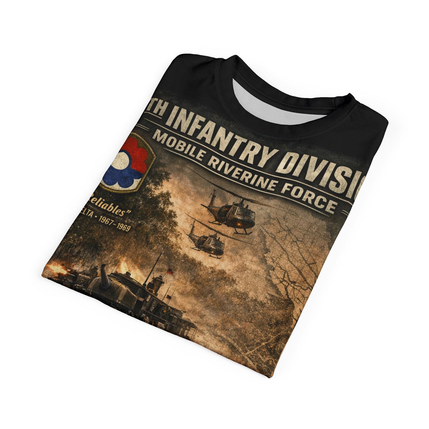 9th Infantry Division Vietnam Tribute All-Over Print Tee — Mobile Riverine Force (MRF)