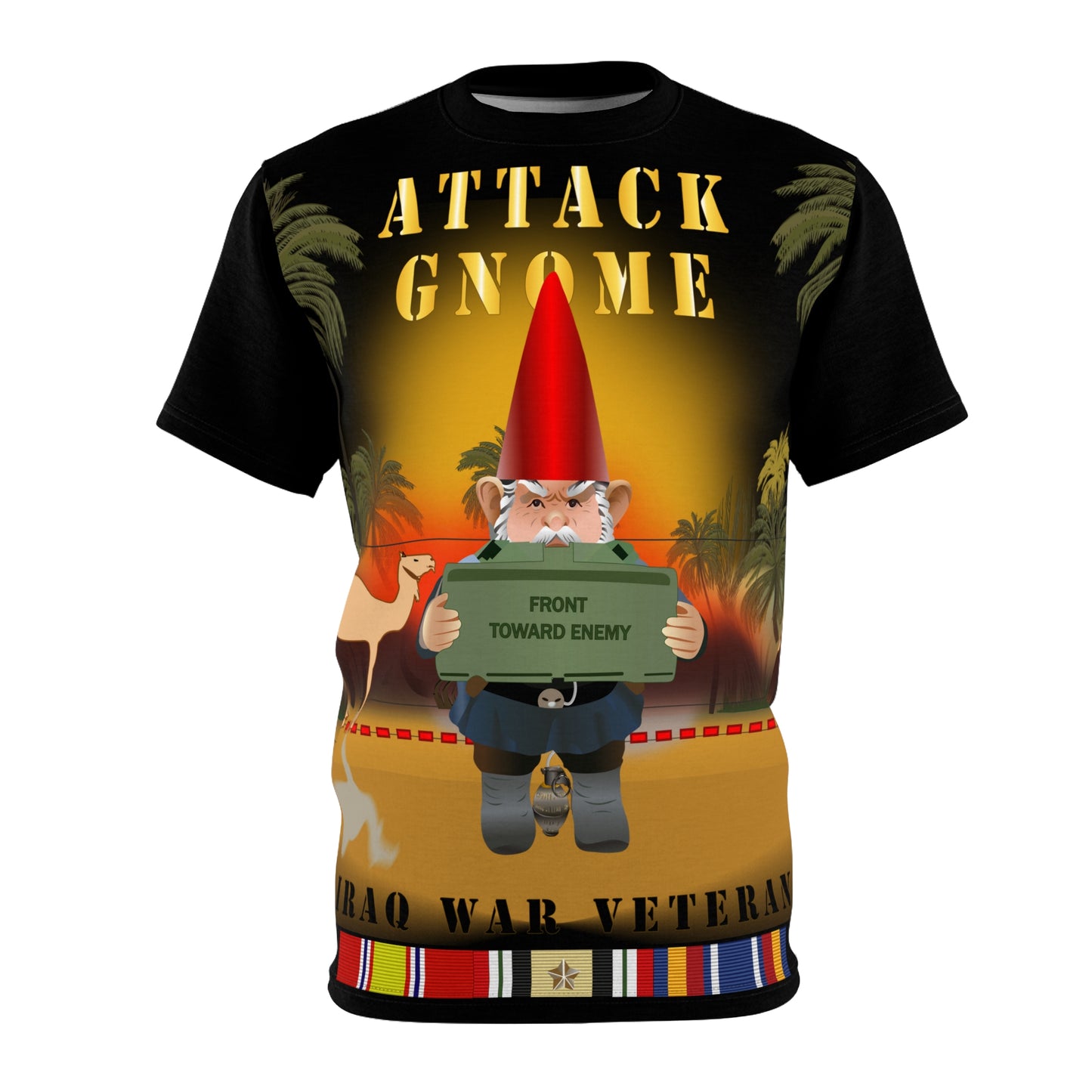 Unisex AOP - Attack Gnome - Iraq War Veteran with Iraq War Service Ribbons