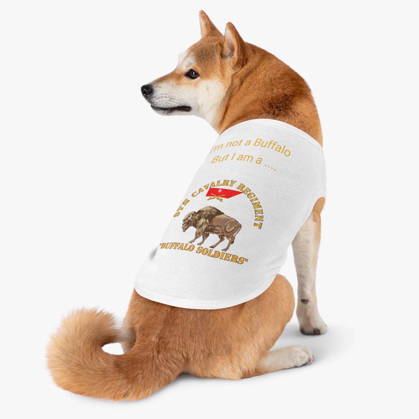 Pet Tank Top - I'm not a Buffalo, But I'm a ... (9th Cavalry Regiment, "Buffalo Soldiers")