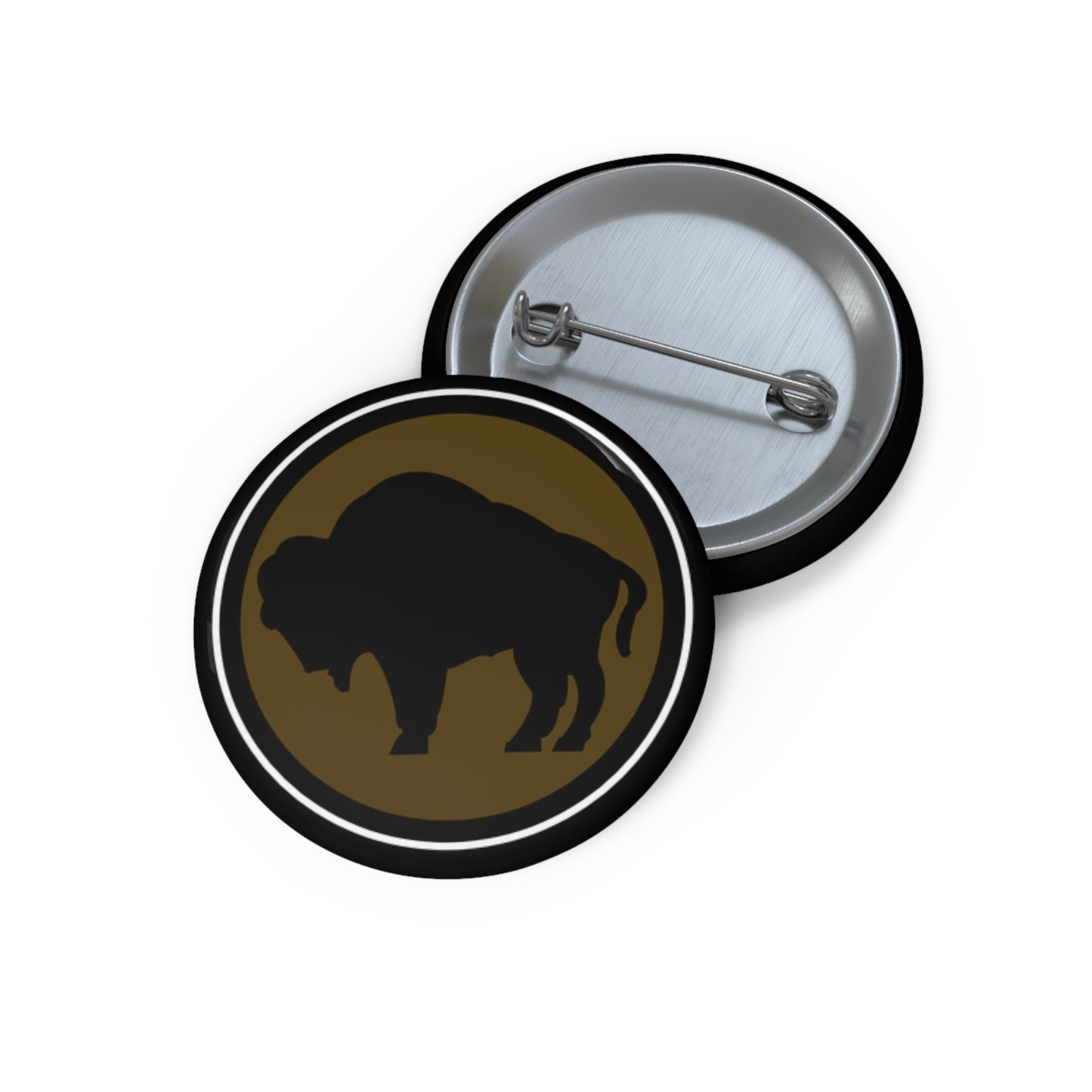 Custom Pin Buttons - Army - 92nd Infantry Division wo Txt