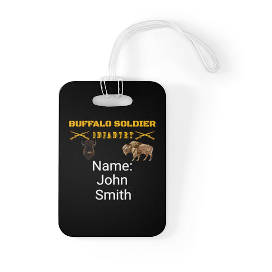 Personalized Bag Tag - Infantry "Buffalo Soldier" Tag