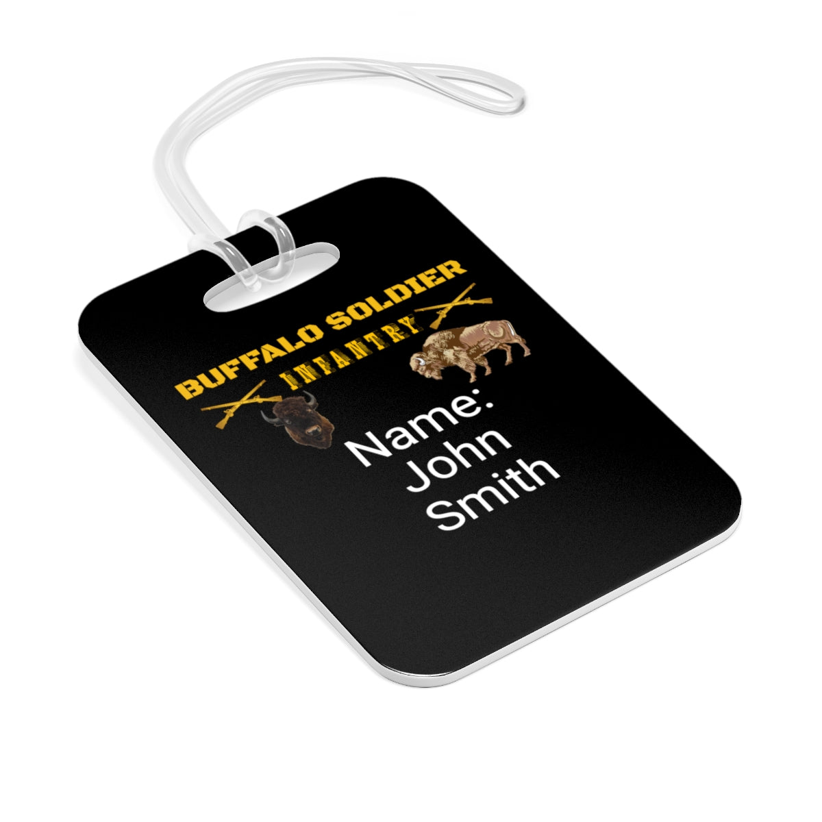 Personalized Bag Tag - Infantry "Buffalo Soldier" Tag