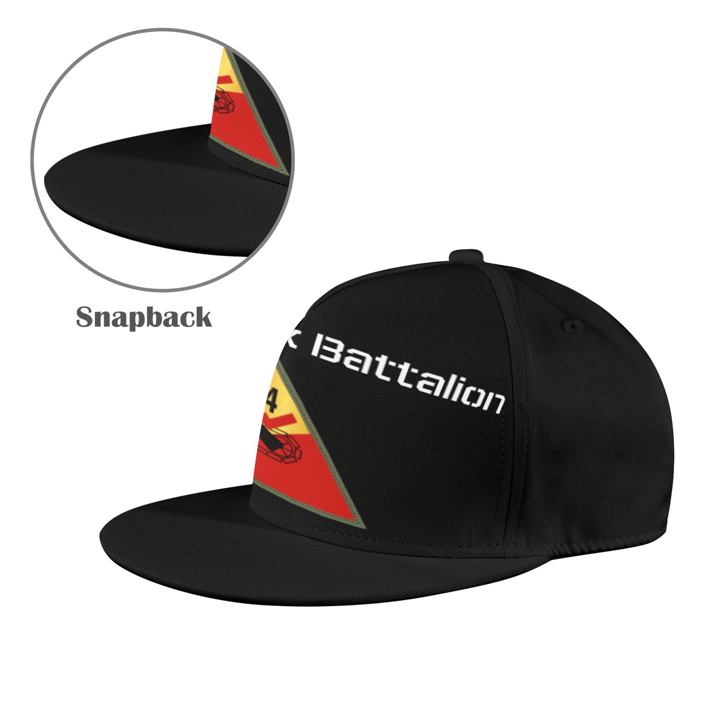 784th Tank Battalion (Black Panther) - Snapback Hat (DTG)