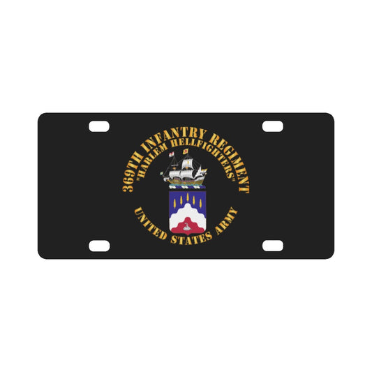 Army - COA - 369th Infantry Regiment - Harlem Hellfighters X 300 Classic License Plate