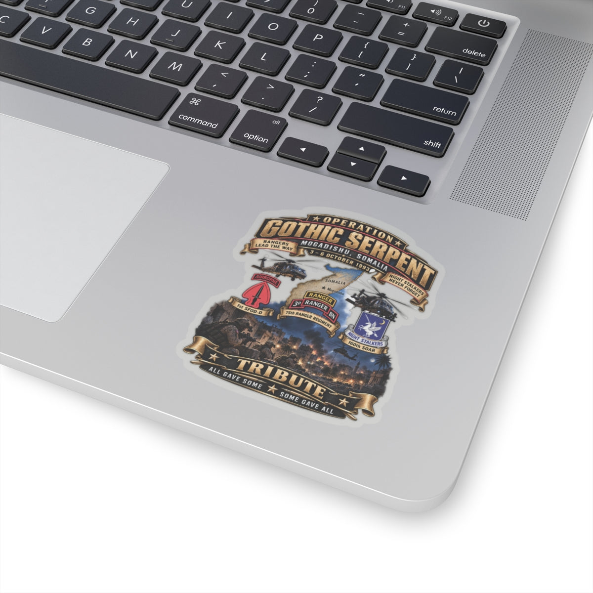 Kiss-Cut Stickers - Operation Gothic Serpent - Mogadishi, Somalia - 3-6 Oct 1993 Tribute - 3D - Enhanced