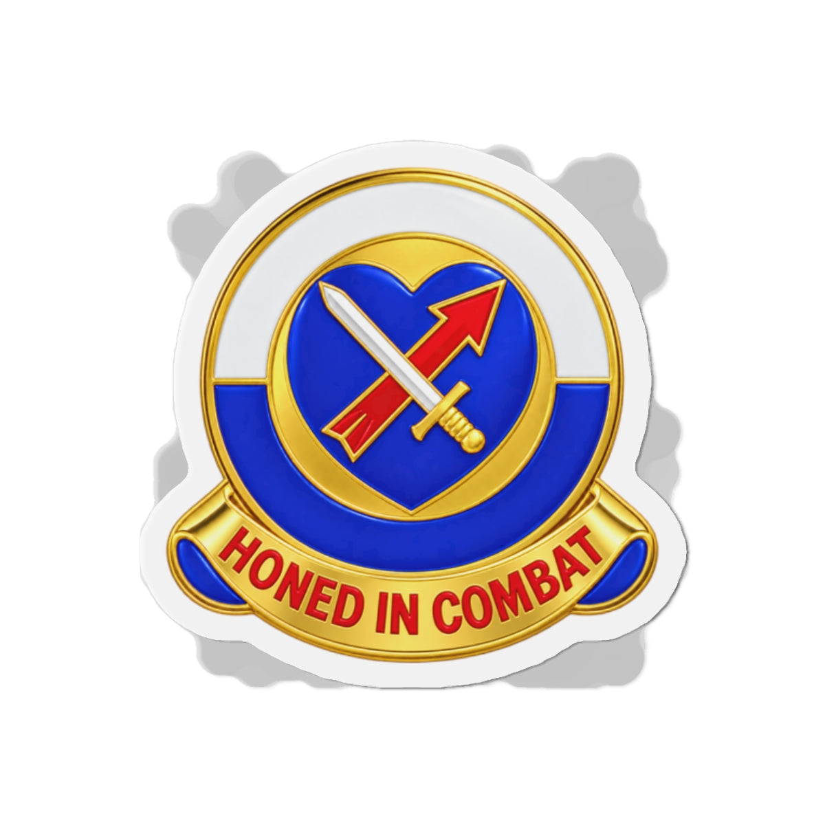Die-Cut Magnets — Army - XXIV Corps - DUI without Text - 3D - Transparent