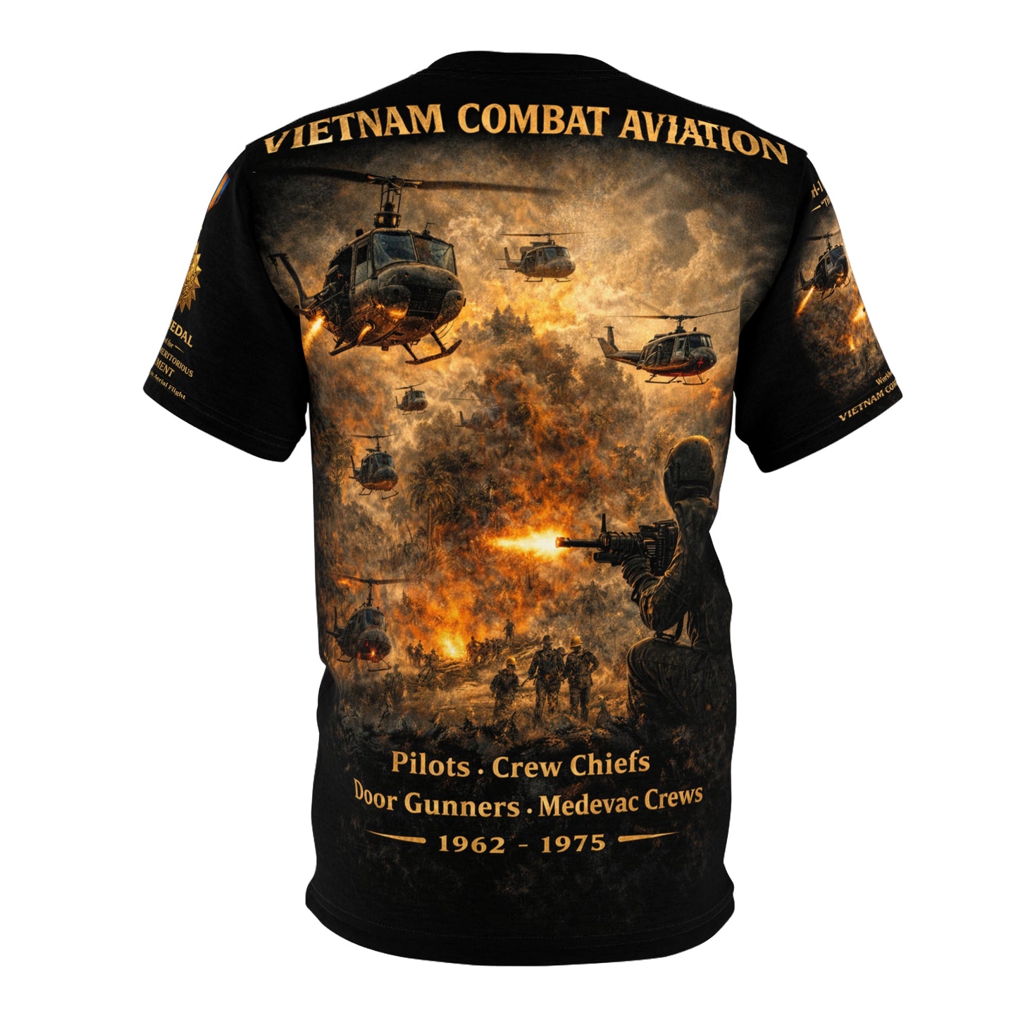 Vietnam Combat Aviation - The Air Medal Tribute Tee — Aerial Combat (Air Medal)