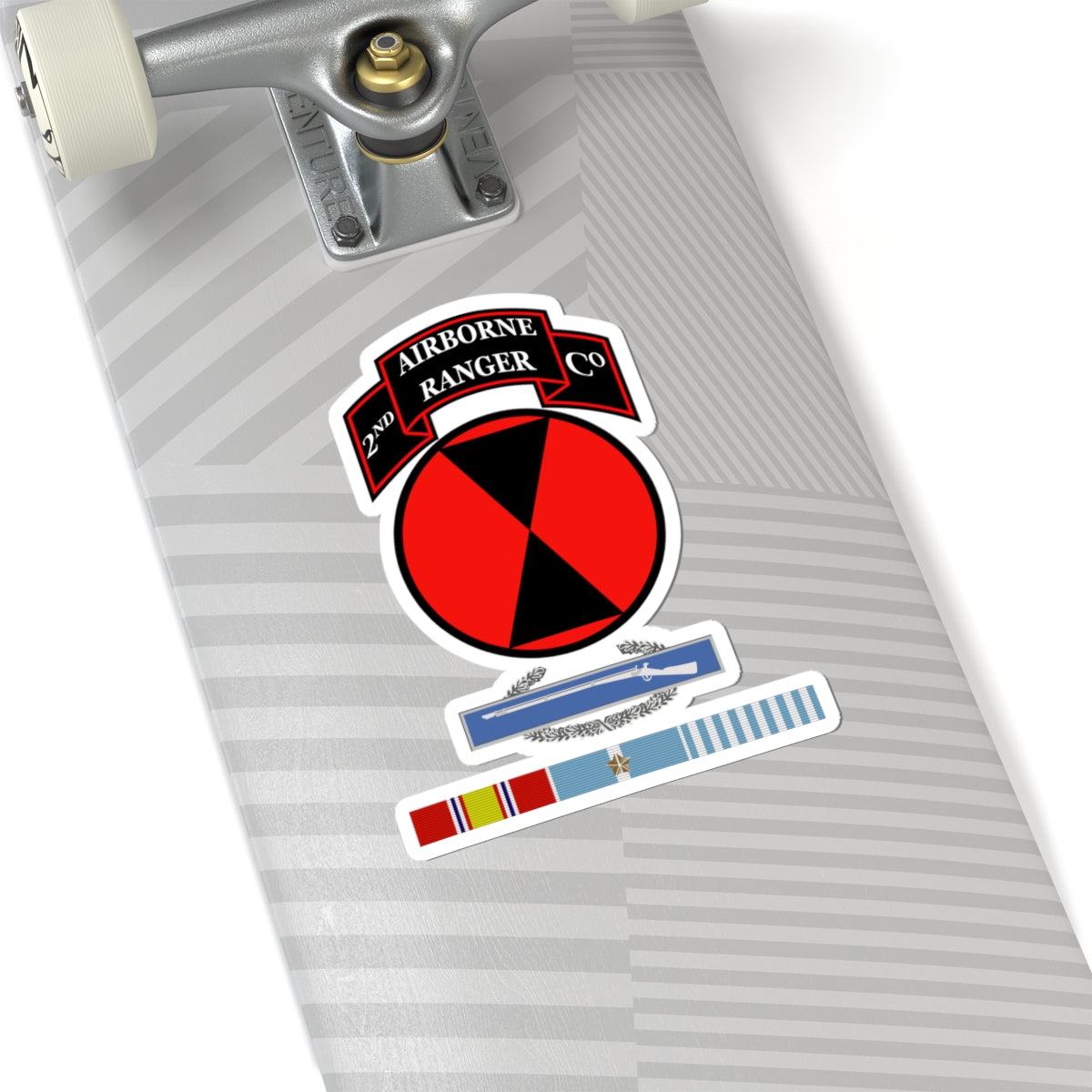 Kiss-Cut Stickers - 2nd Ranger Infantry Co - 7th ID SSI w CIB Korea Svc X 300